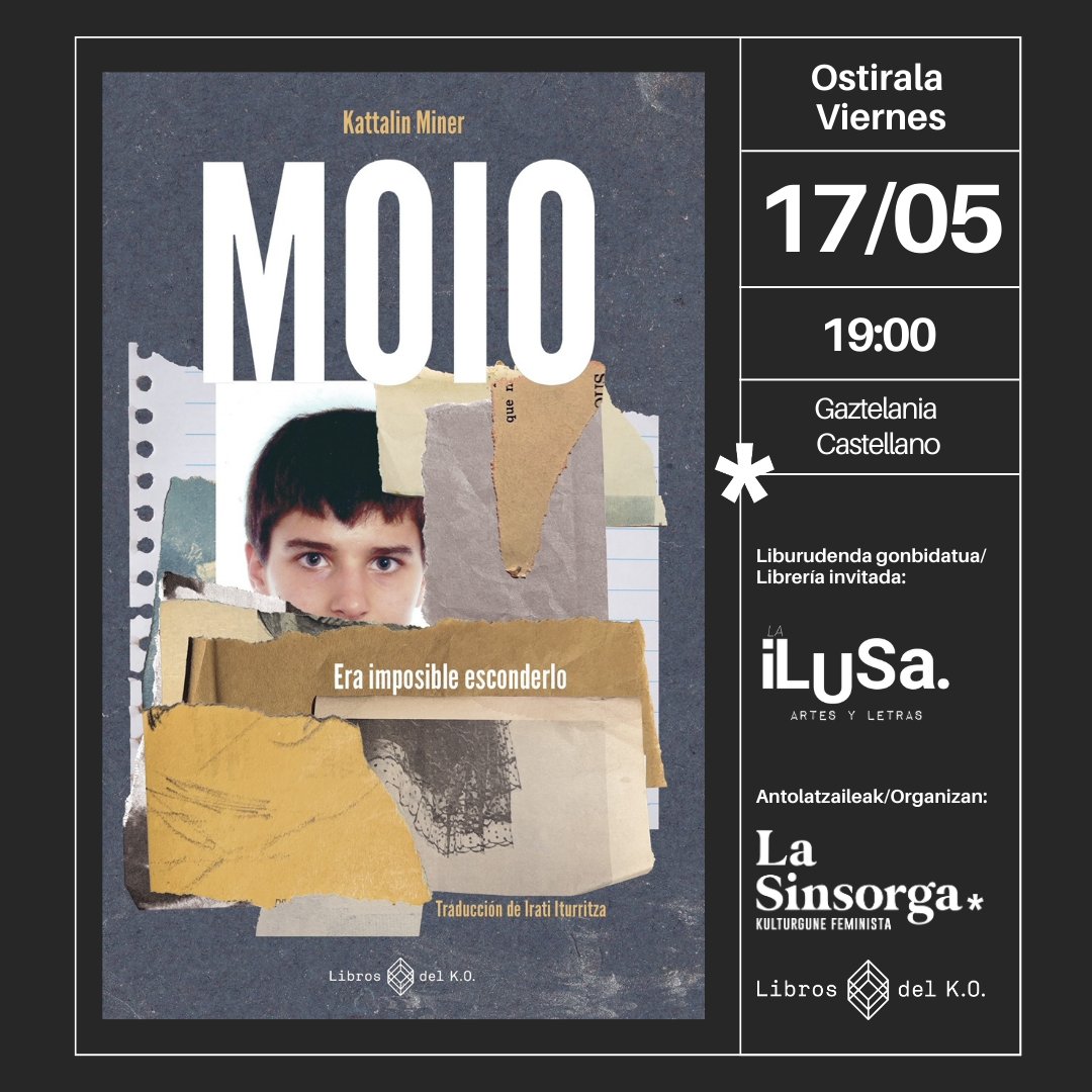 Aimar Elosegi Ansa, «Moio», se suicidó en Hernani el 23 de abril de 2007. Su muerte quebró dos tabúes muy arraigados en nuestra sociedad: el suicidio y lo trans. Este libro, de @MKattalin, es un ejercicio precioso de justicia y de memoria, que ahora edita @librosdelko.