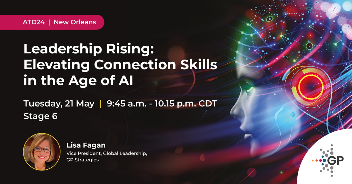 Are you attending the upcoming ATD conference in New Orleans? Join Lisa Fagan's can't-miss session on May 21st, where she'll unveil four crucial imperatives for how leaders can effectively support their teams amidst the disruptive waves of AI evolution. #ATD