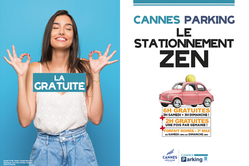 🚗 C'est le week-end, stationnez moins cher ! 🅿 6h de stationnement gratuit (3h + 3h) dans nos parkings couverts #CannesParking : Suquet-Forville, Ferrage-Meynadier, Lamy, Palais des Festivals, République, Laubeuf, Vauban et Roseraie.