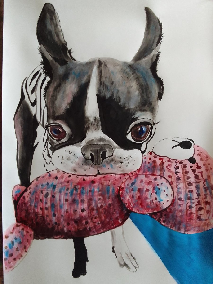 #bostonterrier #dogs #animals #acrylicpaintings #paintings #contemporaryart #artforsale #contemporaryartists #art #puppy #modernart #saatchiart #artists

saatchiart.com/art/Painting-B…