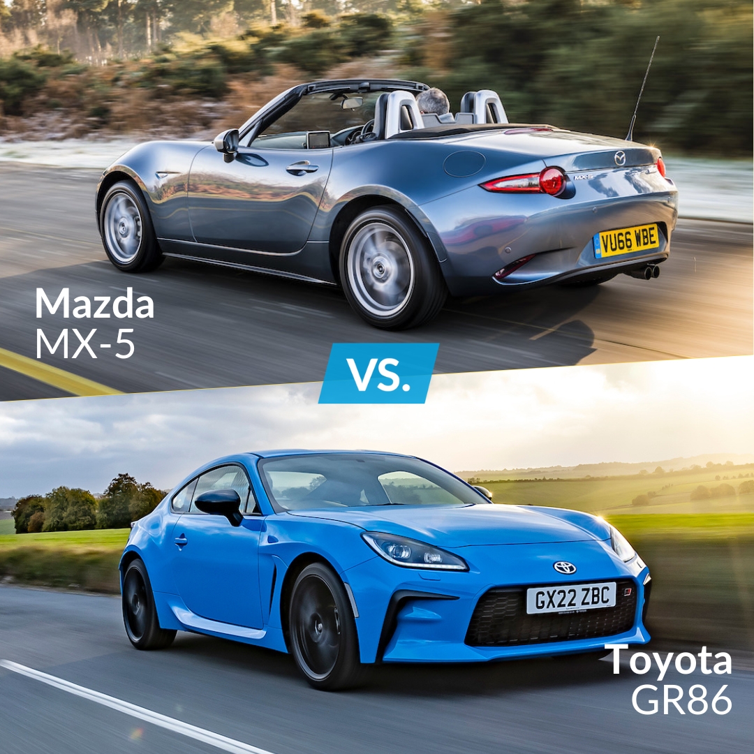 Mazda MX-5 vs Toyota GR86 🌟🌟

Which one's making the most impact to turn up in? 👇