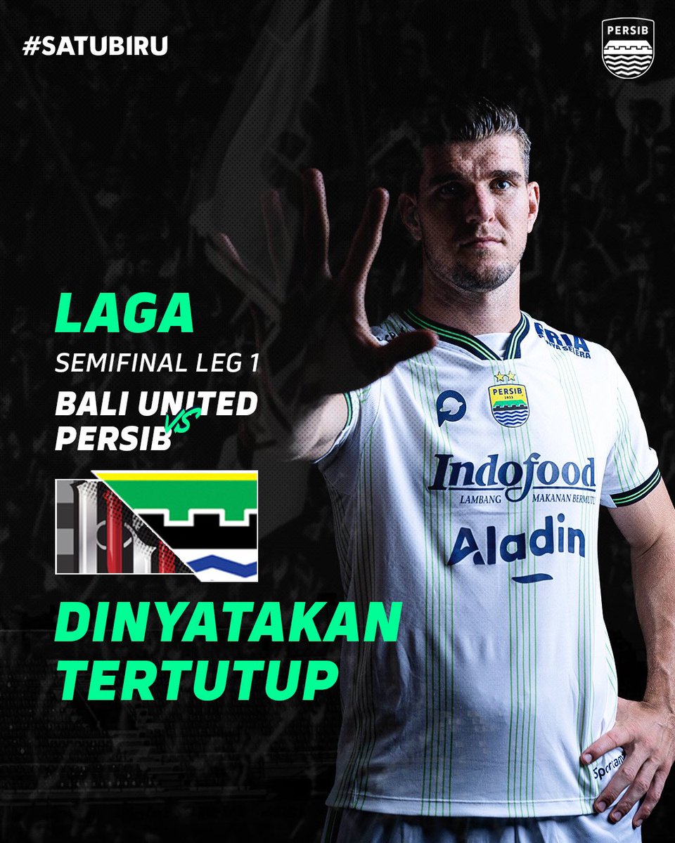 Pertandingan semifinal leg pertama Bali United vs PERSIB dinyatakan tertutup oleh PT Liga Indonesia Baru (LIB) dikarenakan Stadion Kapten I Wayan Dipta Gianyar masih digunakan untuk Piala Asia Wanita U-17 juga sesuai dengan regulasi kompetisi Liga 1 musim 2023/2024 terkait…