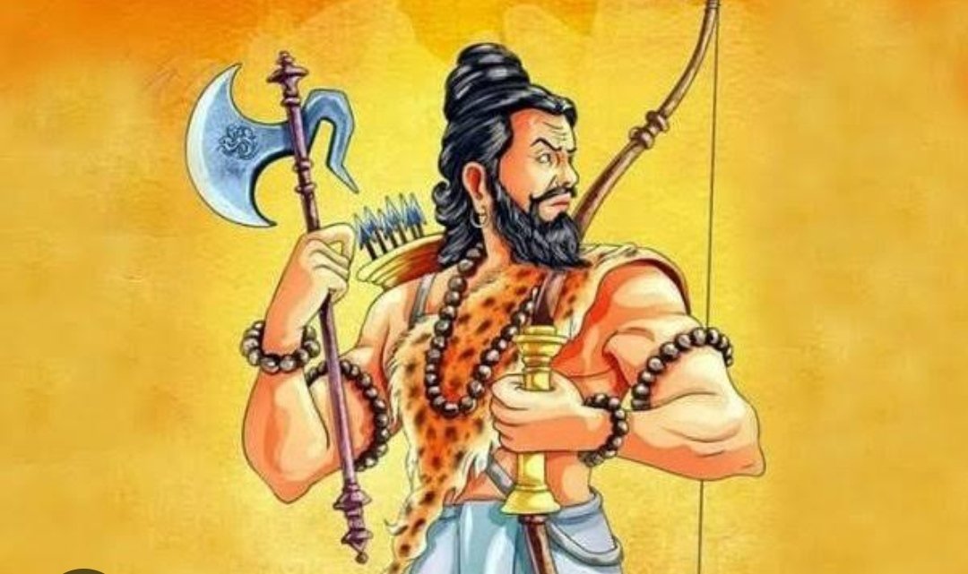@ChandanSharmaG श्रीमद्भागवत, रामायण इत्यादि पुराणों के अनुसार परशुराम ने 21 बार समस्त क्षत्रियों को समूल नष्ट किया था..परशुराम ने सहस्त्रार्जुन राजा और इसके पुत्र और पौत्रों का वध किया था और बाद लिए 21 बार समस्त क्षत्रियों का वध कर दिया.. जागो छत्रिय- जागो छत्रिय..#karnisena #परशुराम_जन्मोत्सव