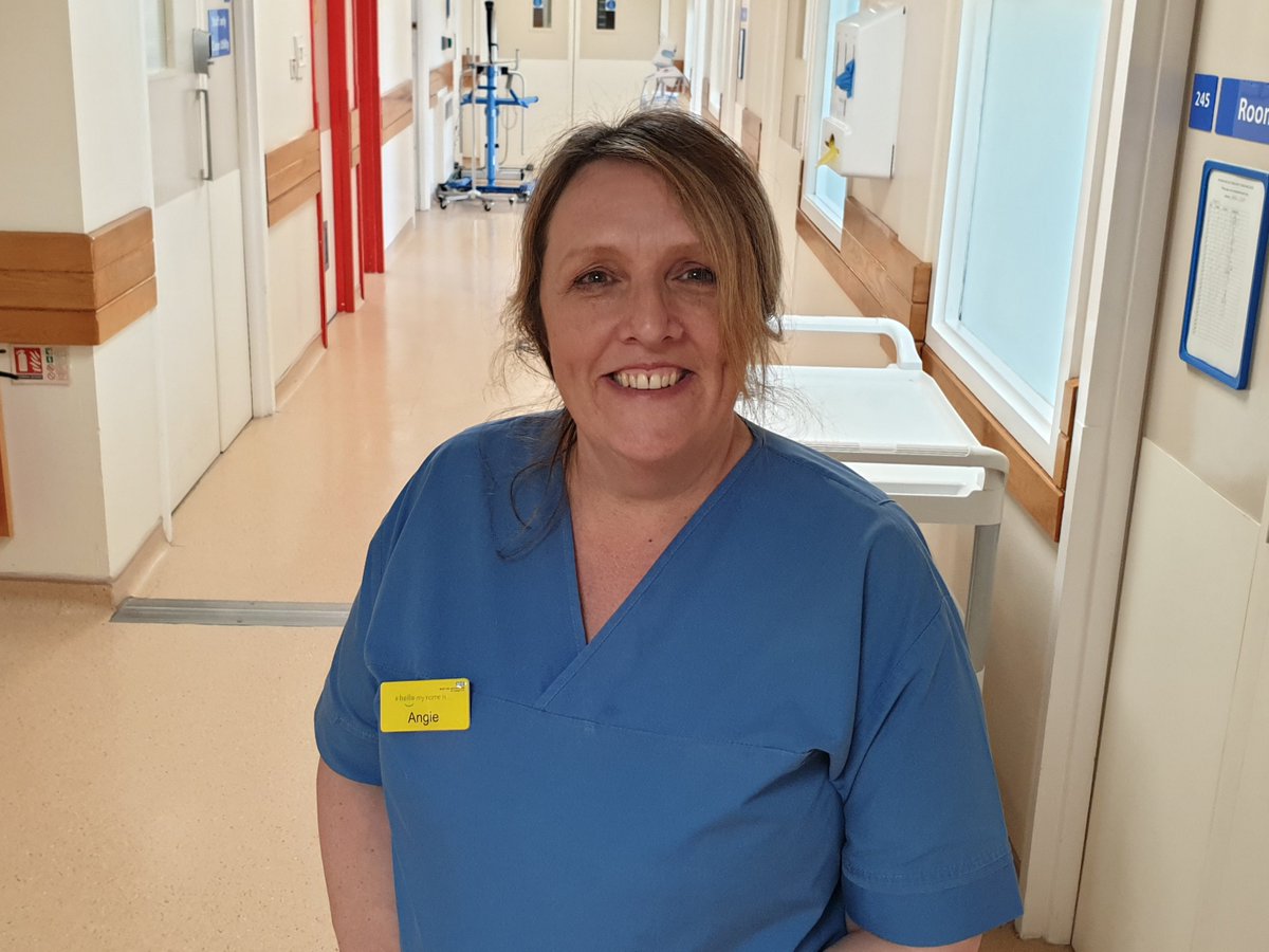 Angie Evans is a staff nurse in our elective care unit at Hartlepool. Angie said: “I am passionate about where I work – helping patients with pain and mobility problems to improve and to get better. 'It is so satisfying and rewarding to be a part of this journey.' #NursesDay