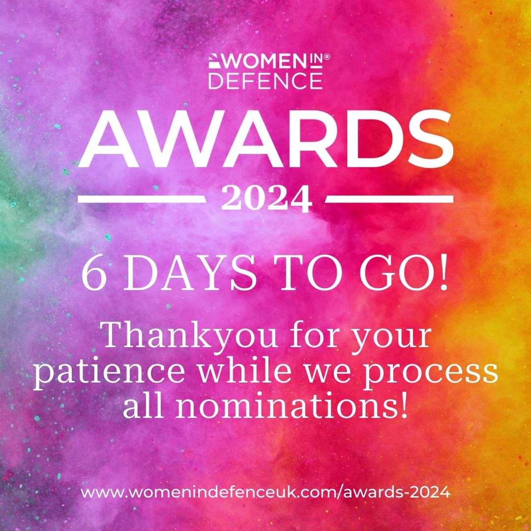 Thank you for all your nominations and patience whilst we process everyone. If you have any questions regards a submitted nomination, please email awards@womenindefenceuk.co.uk #WiDAwards2024 #DeedsNotWords #InspiredByWiD