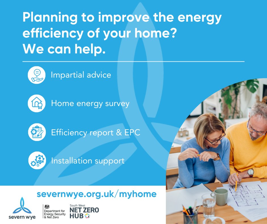 An energy efficient home can help you save money on your household fuel bills. 🏡 If you're looking to make energy improvements, Severn Wye Energy Agency is offering FREE energy surveys to eligible homeowners in Gloucestershire to get them started 👉 severnwye.org.uk/myhome