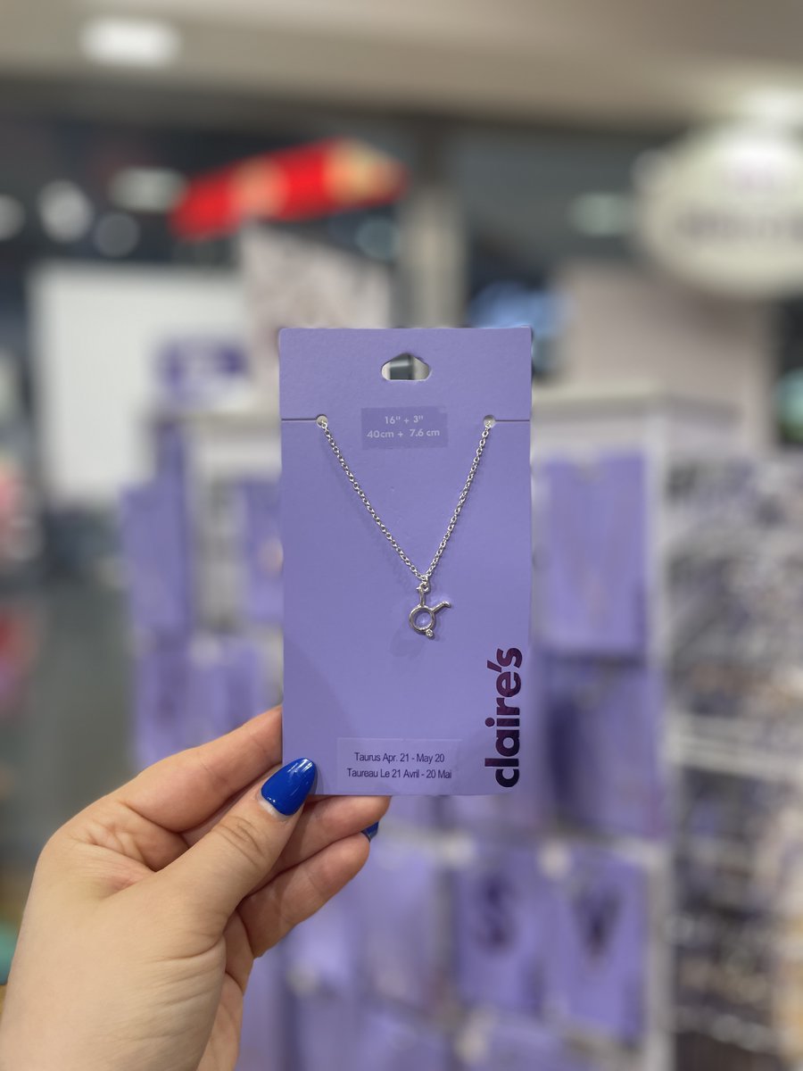 We are well underway with Taurus season! ✨♉ Have a Taurus in your life or maybe you are one? Shop these star sign necklaces from Claire's! #Chatham #Medway #Dockside #ClairesAccessories #Taurus #TaurusSeason
