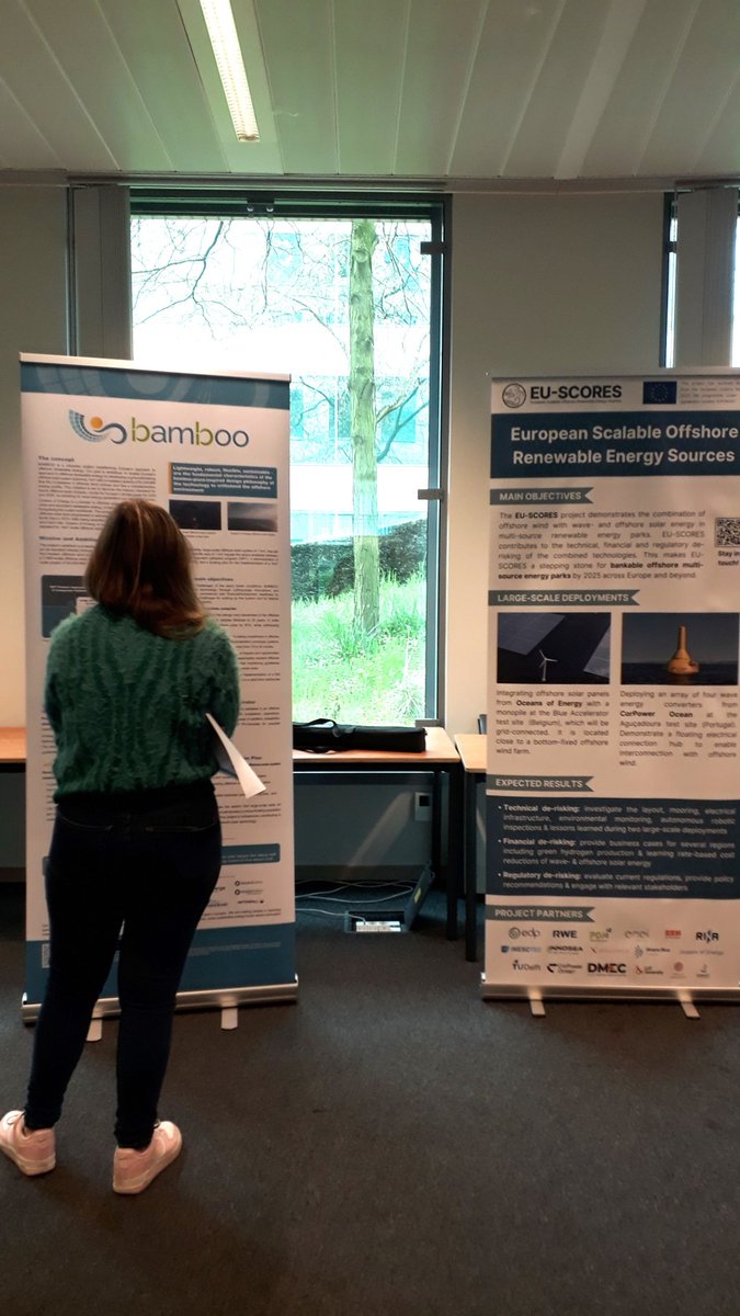 We showcased with @oceans_ofenergy the BAMBOO project at @cinea_eu's solar PV energy projects clustering event. With 15 projects clustered, it provided a platform for engaging discussions on key topics such as digitalization, sustainability and circularity. #GrowWithRINA