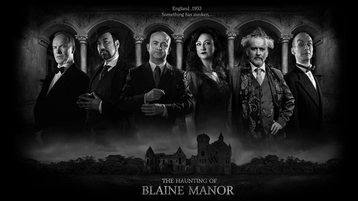 👻𝐎𝐍 𝐒𝐀𝐋𝐄 𝐍𝐎𝐖: The Haunting of Blaine Manor Renowned American parapsychologist Doctor Roy Earle, famous for discrediting hauntings and exposing fake mediums, is invited to attend a seance in Blaine Manor! 📆 Sat 28 Sep 7:30pm (10+) 🎟️ bit.ly/3wvKUM3