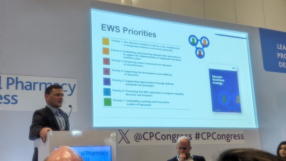 .@HaddingtonNick sets out how the NHS Educator Workforce Strategy aims to help pharmacy teams balance training new pharmacy staff with providing more clinical services #CPCongress