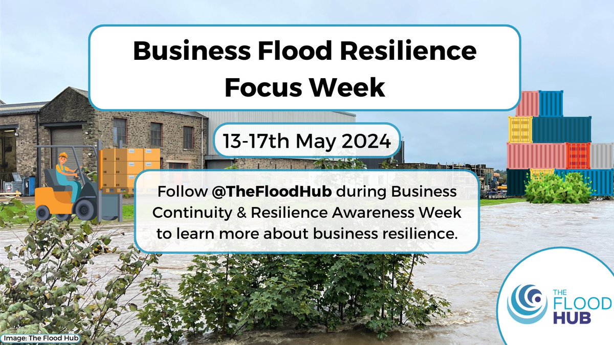 Don’t forget, next week is the start of our #Business #FloodResilience Focus Week🏪💻 We’re joining in with @thebceye #BCAW2024 and we’ll be sharing #BusinessTips & #FloodFacts to ensure your business is resilient to #flooding💧🛒 #Flood #BusinessContinuity #BusinessResilience