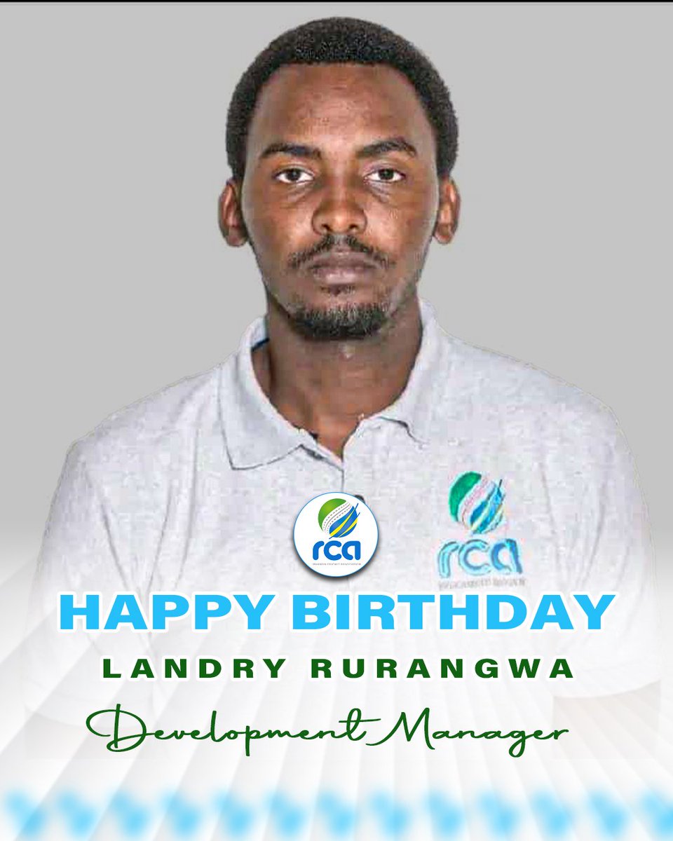 RwandaCricket's tweet image. Happy birthday, @landry_rurangwa, our development manager who works hard to ensure the game strives in the country.your dedication and passion for the game inspires us all.