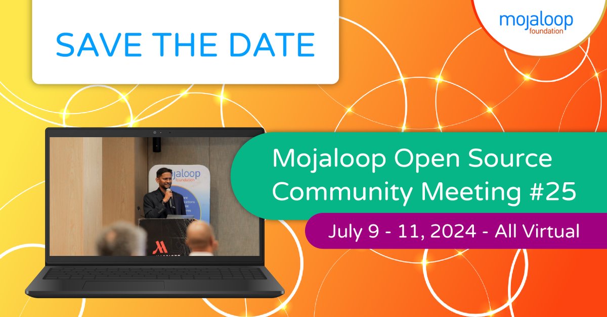 #ICYMI be sure to mark your calendars for the next Mojaloop Open Source Community Meeting #25 coming up July 9 - 11, 2024. This one will be a virtual-only event, with plenty of exciting updates and informative discussions. More information: brnw.ch/21wJEbO