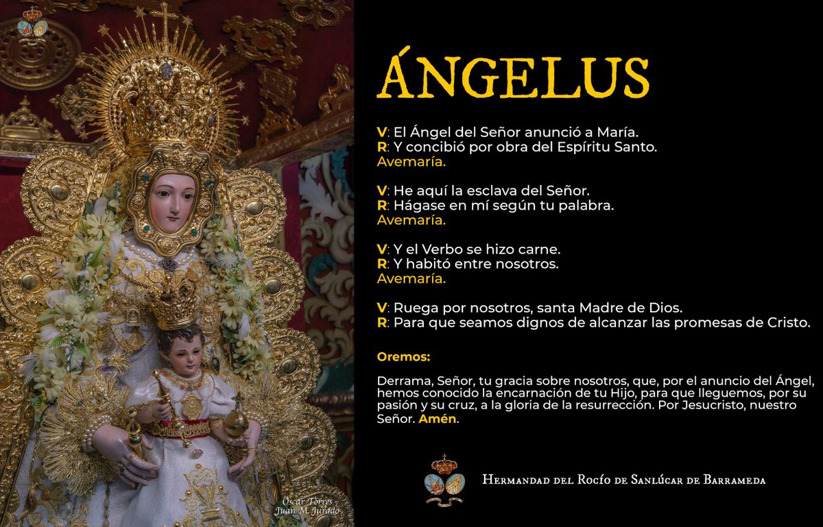 Rezo del Ángelus #HdadRocioSanlucar