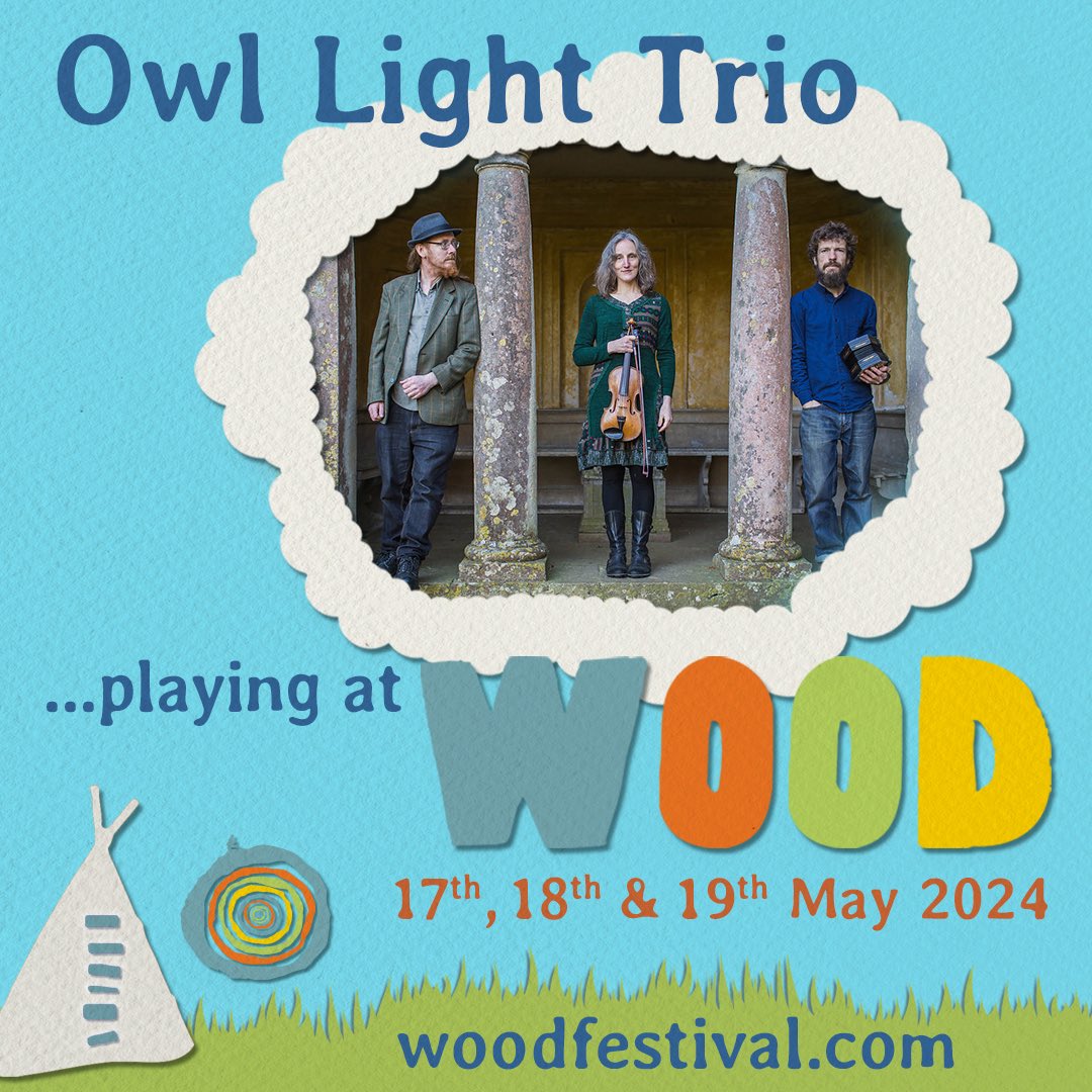 Owl Light Trio (@owllighttrio) on Twitter photo We’re very excited about playing @woodfestival next weekend as part of a fabulously folky Friday line-up which includes the mighty <a href="/CiderhouseReb/">The Ciderhouse Rebellion</a>. Weekend tickets all gone but day & bookender tickets (to Wood & little sister <a href="/septembersongUK/">Septembersong</a>) still available! We’re very excited about playing @woodfestival next weekend as part of a fabulously folky Friday line-up which includes the mighty <a href="/CiderhouseReb/">The Ciderhouse Rebellion</a>. Weekend tickets all gone but day & bookender tickets (to Wood & little sister <a href="/septembersongUK/">Septembersong</a>) still available!