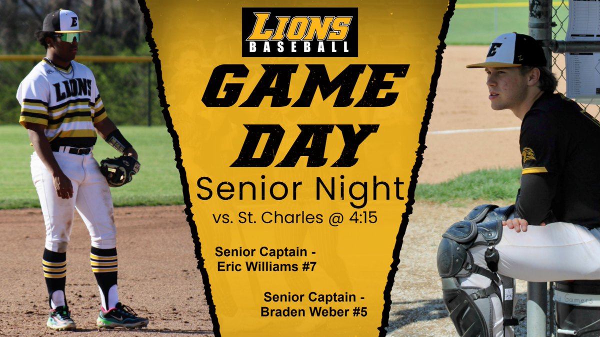 🚨GAME DAY (Senior Night '2️⃣4️⃣)
🆚<a href="/StCHSBaseball/">St. Charles Baseball</a>
📍East
⌚4:15pm