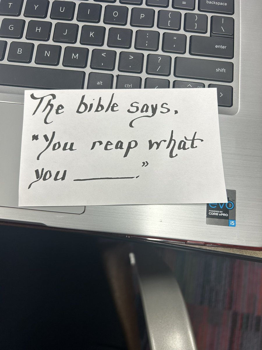 Tomorrow’s my birthday so my staff has me on a scavenger hunt. I guess I’ll head to Ms. Sow’s room for my next clue. I love my team! @RalphBunchePrep