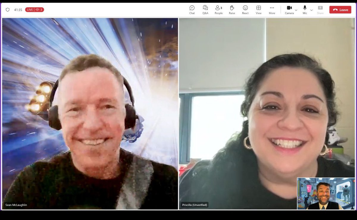 Great debriefing for our #PLAYI prompt competition organized by @BeckyKeene discussing strategies in using generative AI tools like @MSFTCopilot 🔥 & so happy to be able to catch up & hang after w/my buddies @Doctor_Harves & @Seanmc___ 😀