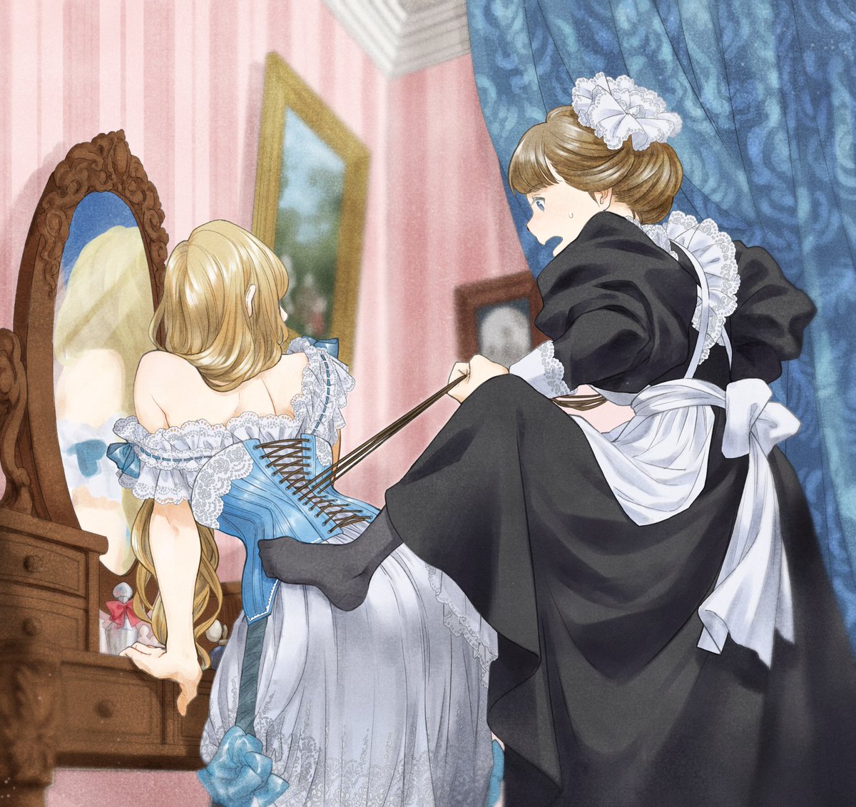 メイドの日なんですけど新規絵は描けてないので過去絵ログです 