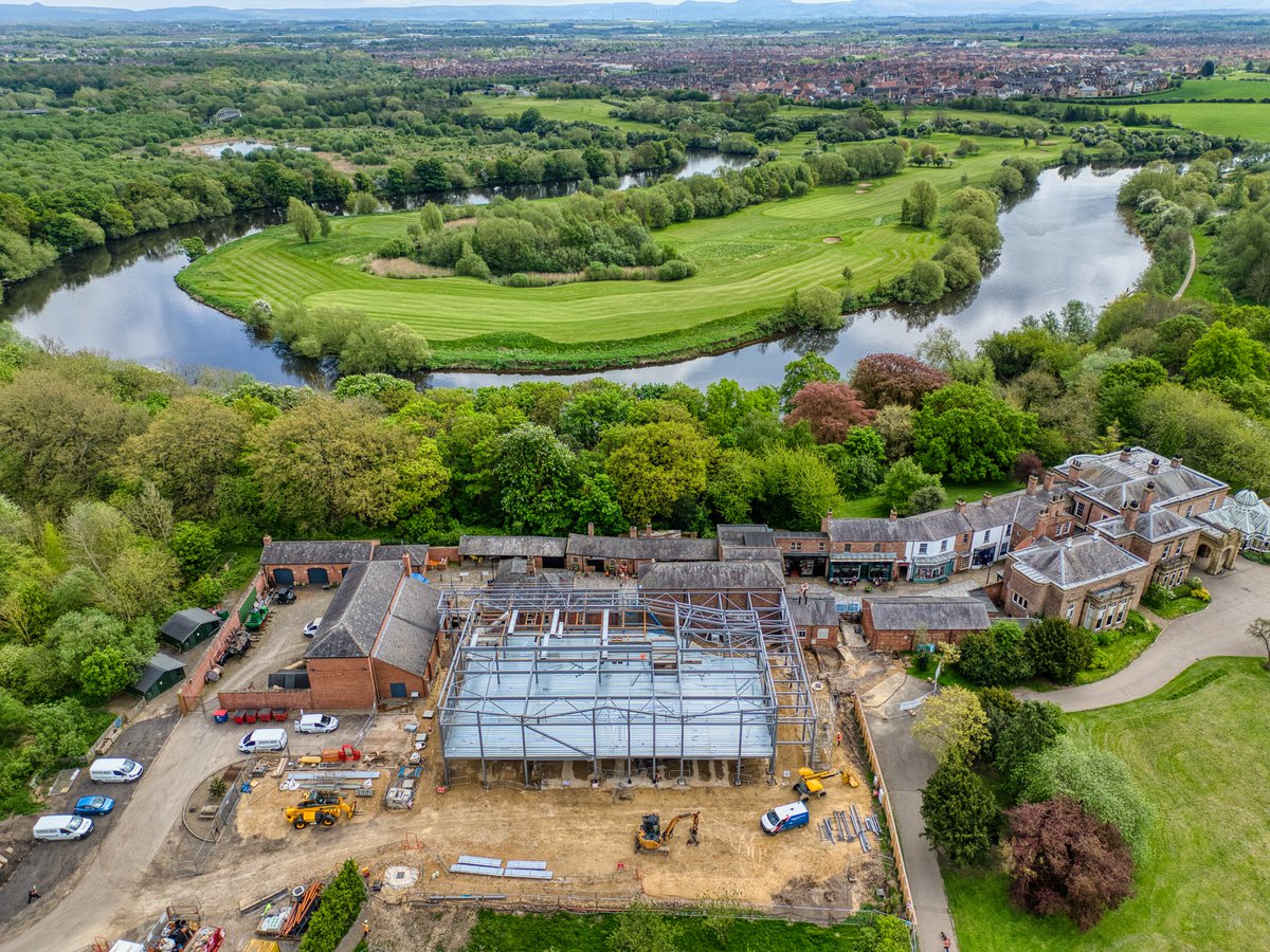 📸 Check out this great shot from Gary Groom showing progress on building work at Preston Park Museum in Eaglescliffe. A new, modern extension is being built for visitors and it’s coming on nicely! 👇