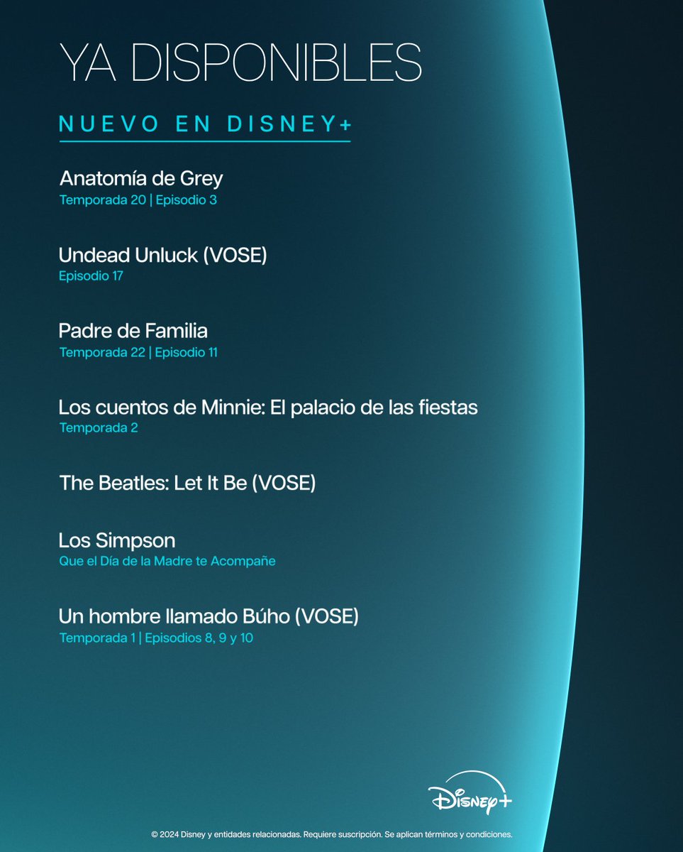 Muchos secretos ocultos en la nueva Serie Original #LasLargasSombras, pero estáis de suerte... no os vamos a ocultar los ✨estrenazos✨ de la semana. Descubre los nuevos episodios de #XMen97, #AnatomíaDeGrey o la película The Beatles: #LetItBe, ya disponible en #DisneyPlus