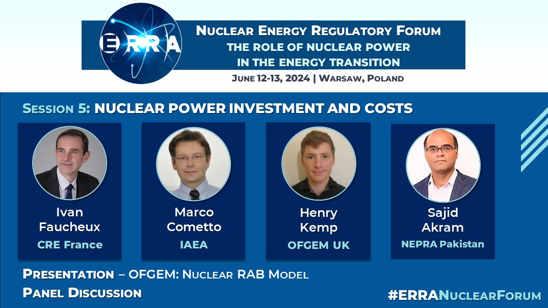⚛️ Session V of #ERRANuclearForum will be devoted to the question of support from the state and the role of regulators in developing #NuclearPower projects.

➡️ Check agenda and speakers at erranet.org/erra-nuclear-e…

#NuclearEnergy #NuclearPower
@ofgem @iaeaorg @CRE_energie @NEPRA5