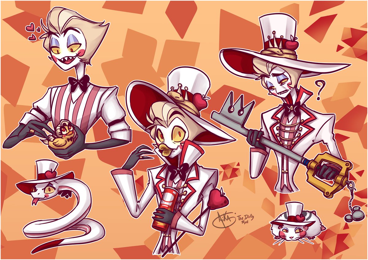 I may have a problem the devil won't leave my head he is so cute and silly🖤🍎🐍💖✨ Wait, Lucifer...Where is Kee Kee?

#LuciferMorningstar #LuciferHazbinHotel #HazbinHotelFanart #HazbinFanart #HazbinHotelLucifer #keyblade

In 16 hours I'll be doing a sketch party on Twitch 👀✨