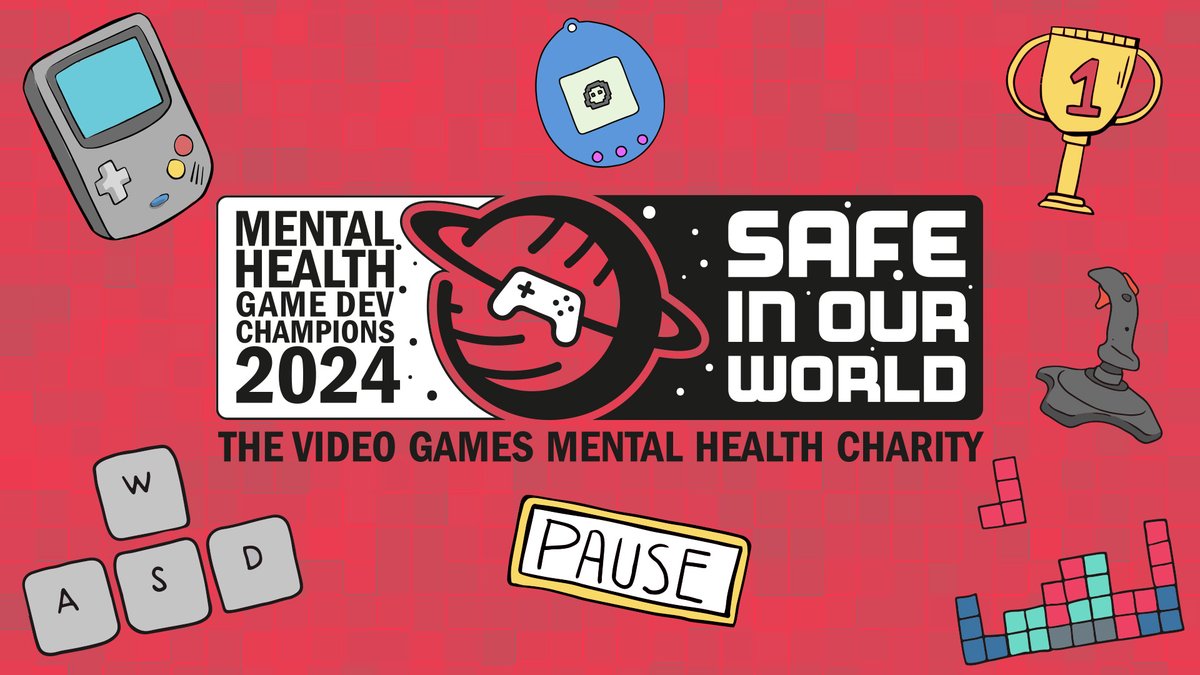 Our friends at @SafeInOurWorld have launched their 5 month Game Jam 'Mental Health Game Dev Champions 2024' ❤️ This is a worldwide event, encouraging entries from a variety of ages, skills, and diverse backgrounds. You can enter solo, or put together a team (18+ only). The