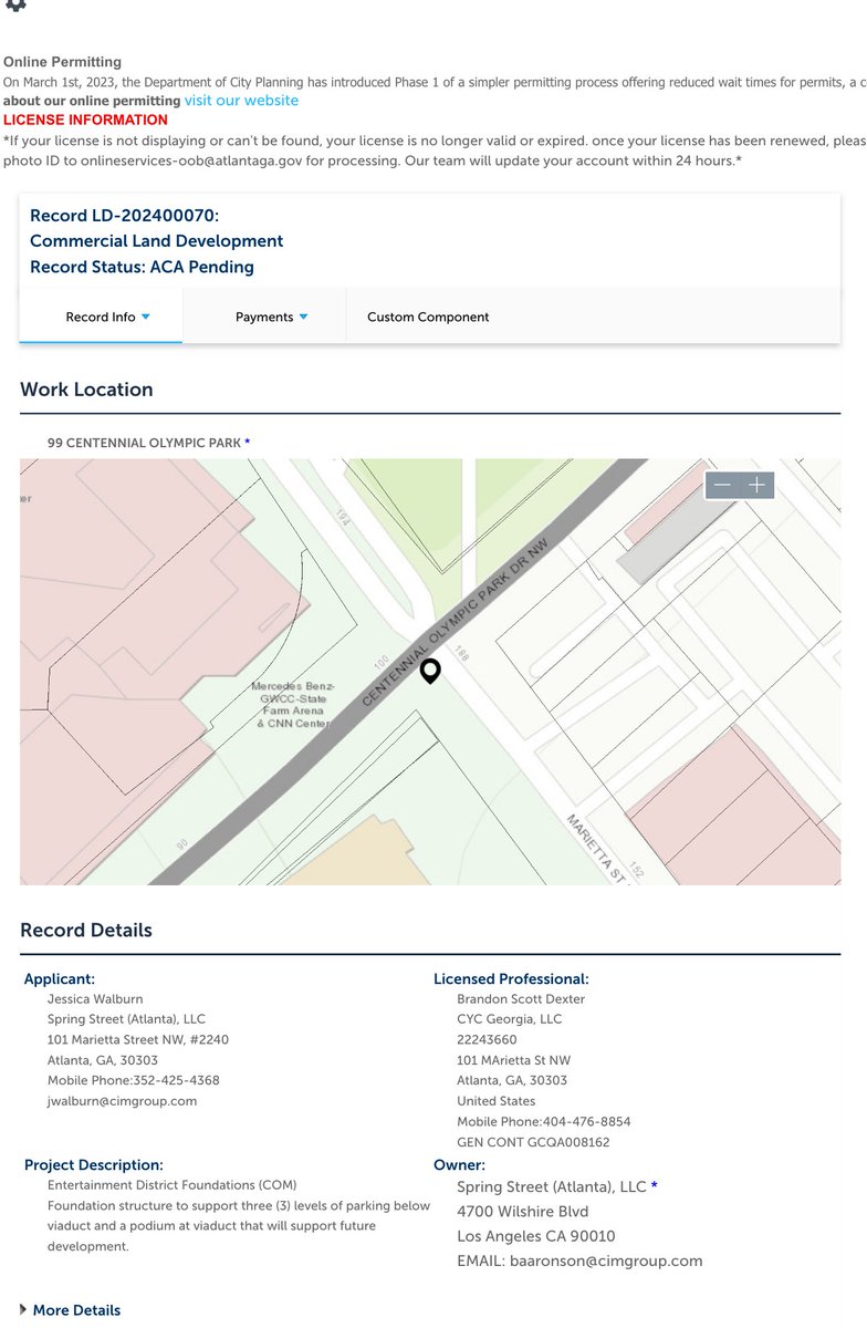 Commercial Development Permit Filed Yesterday for the Parking Structure in the Entertainment District

@CentennialYards @downtownatlanta #Atlanta #EntertainmentDistrict #MixedUse #Construction #architecture