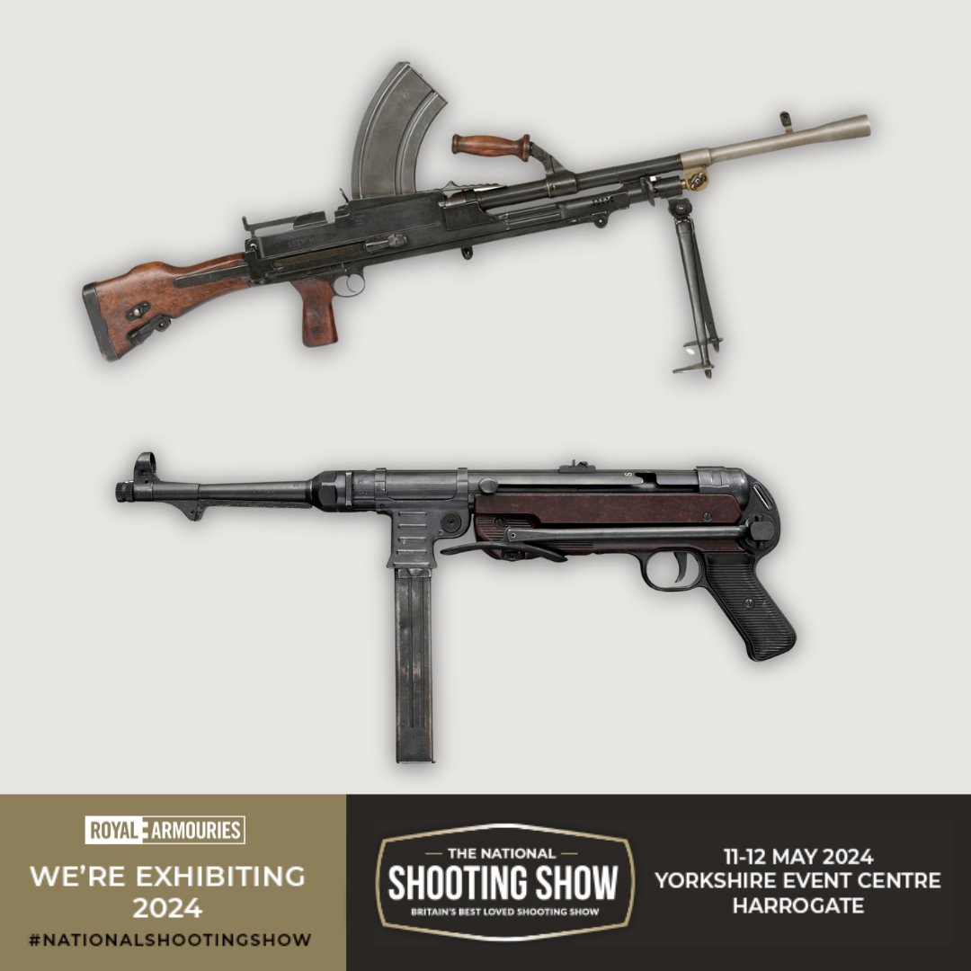 The team is all packed up and ready to go for the @National_shoot tomorrow. Come and find us to handle some of our collection, including: 💥 Yellow Boy Winchester 1866 💥 M1 Garand 💥 Thomson M1A1 💥 MP40 💥 Bren Gun M454 Get your tickets here: bit.ly/3JLIBr4