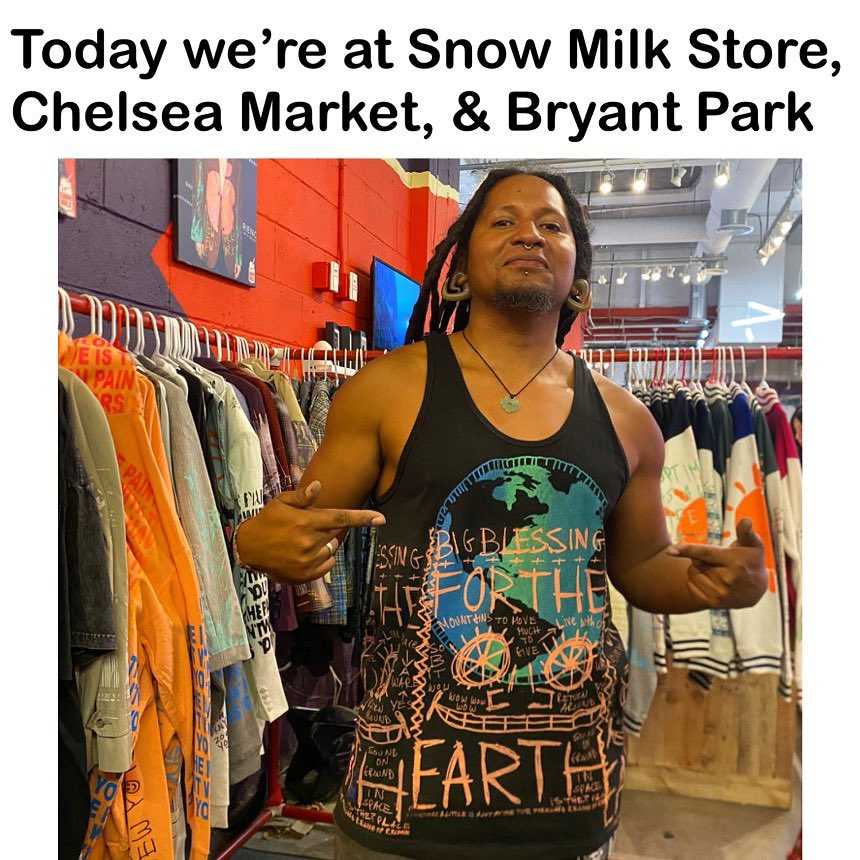 Today we’re at Snow Milk Store Powered by @thecanvasnyc @westfieldworldtradecenter , Chelsea Market @chelseamarketny @artistsandfleas , & Bryant Park @urbanspacenyc