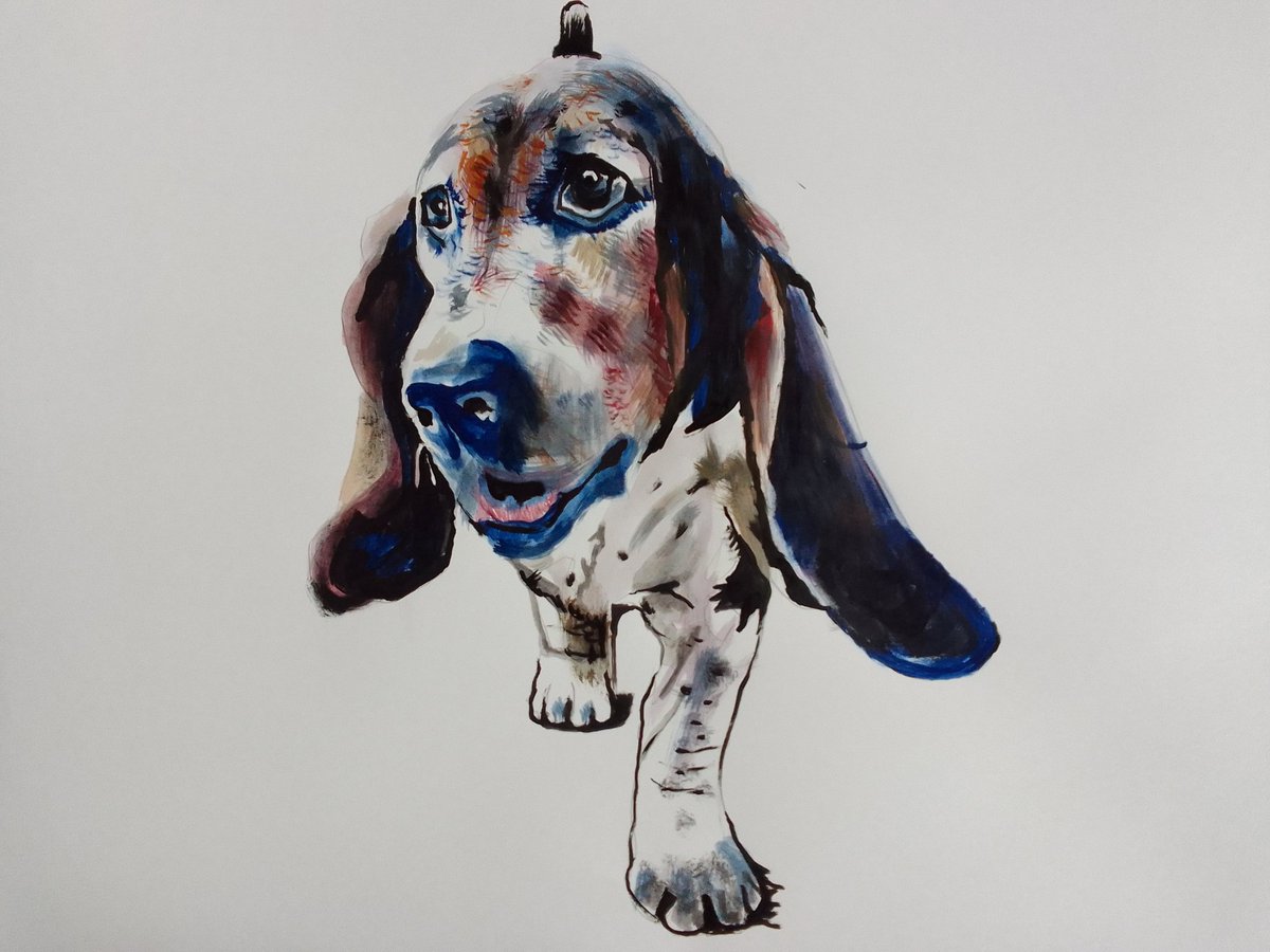 #bassethound #dogs #animals #acrylicpaintings #paintings #contemporaryart #artforsale #contemporaryartists #art #puppy #modernart #saatchiart #artists
saatchiart.com/art/Painting-B…