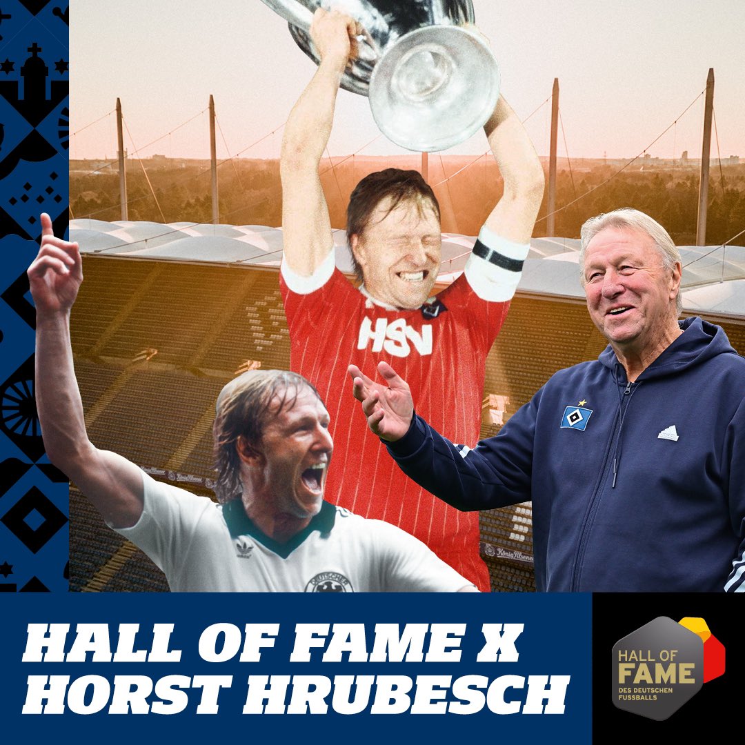 Living legend. 🔷️ Horst Hrubesch is now officially a member of the German Football Hall of Fame! ⭐️ #nurderHSV