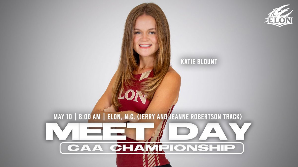 The chase for the ring starts NOW! #PhoenixRising 🆚 | CAA Championship 📍 | Elon, N.C. 🏟️ | Jerry and Jeanne Robertson Track & Field Complex 🕗 | 8:00 am 📊 | shorturl.at/motuE