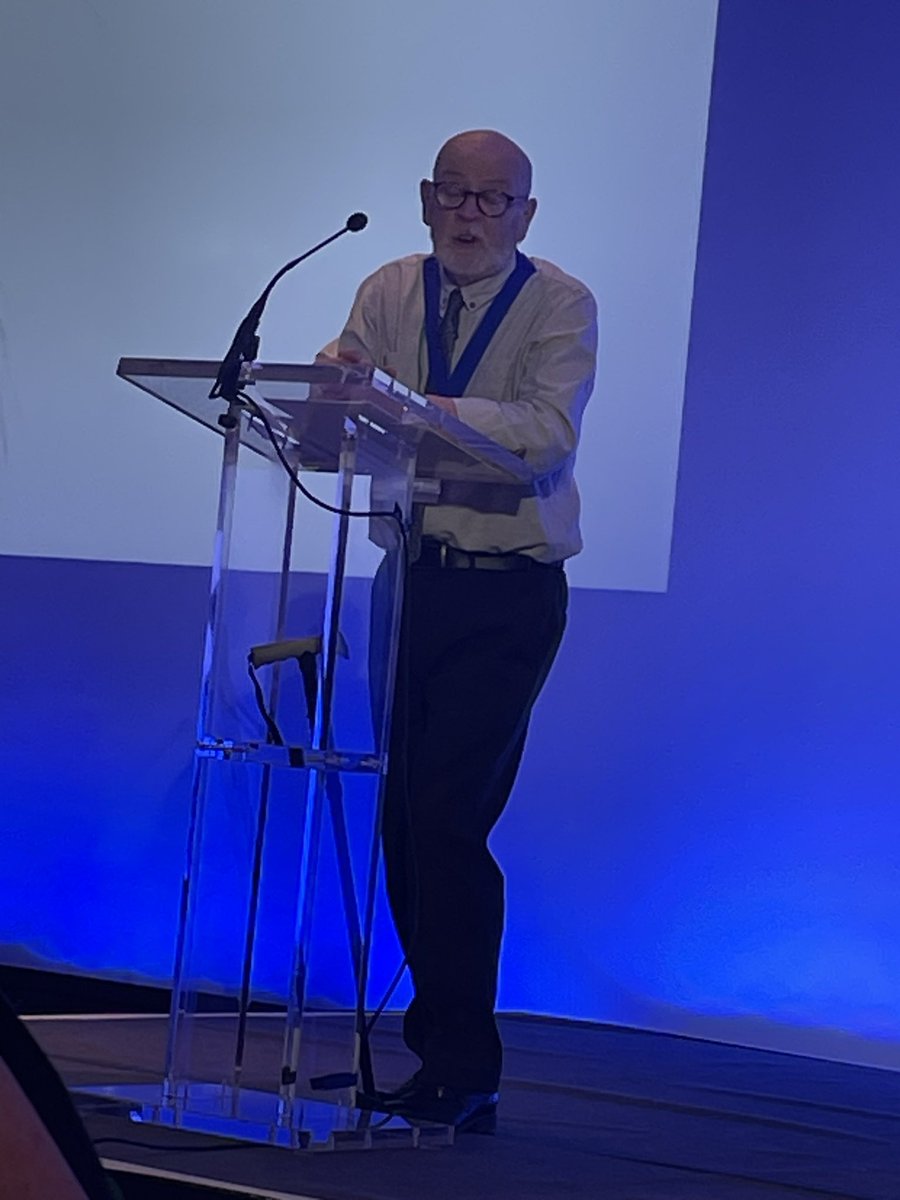 The president, Stuart Hunter, gives the presidential address to congress.

#SSTA24