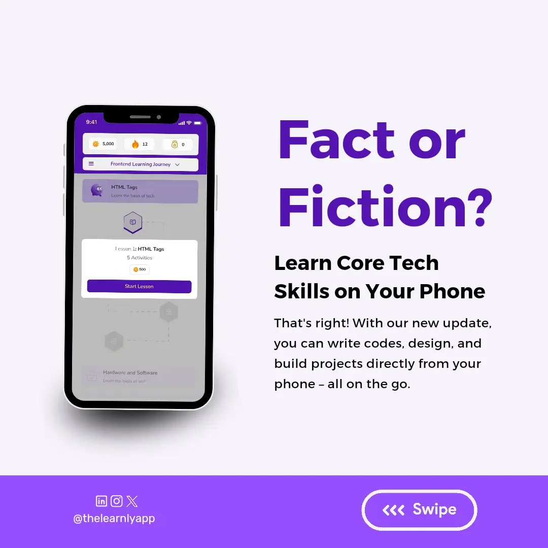 thelearnlyapp's tweet image. The third slide gives us butterflies 😍😎 
#learntechskills #learnwithlearnlyapp #edtech #gamifiedlearning #tech