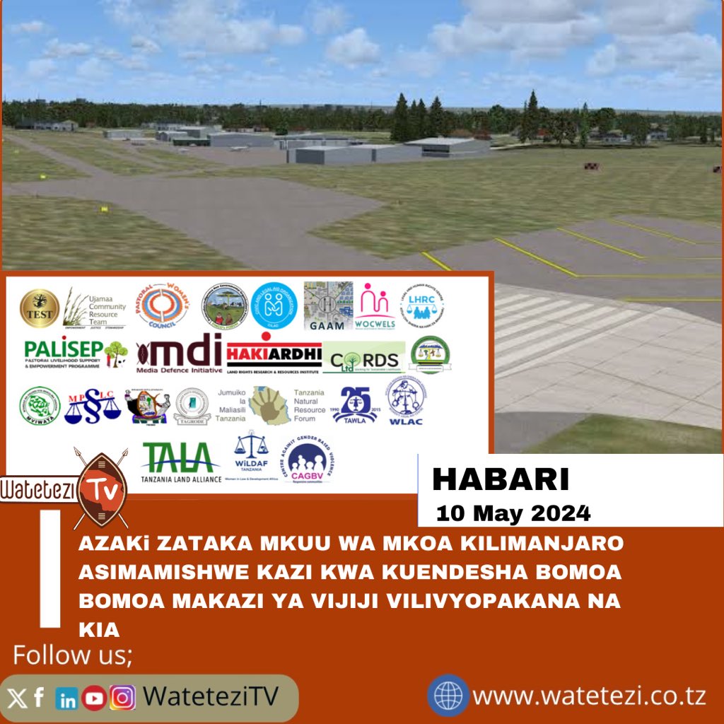 Asasi za kiraia zinazotetea Haki za Binadamu na ardhi zimetoa tamko la kupinga zoezi la ubomoaji wa makazi katika vijiji vinane vinavyopakana na Uwanja wa Ndege wa Kimataifa wa Kilimanjaro (KIA).

Katika tamko hilo Asasi hizo zimesema hadi kufikia sasa wakazi zaidi ya elfu 20