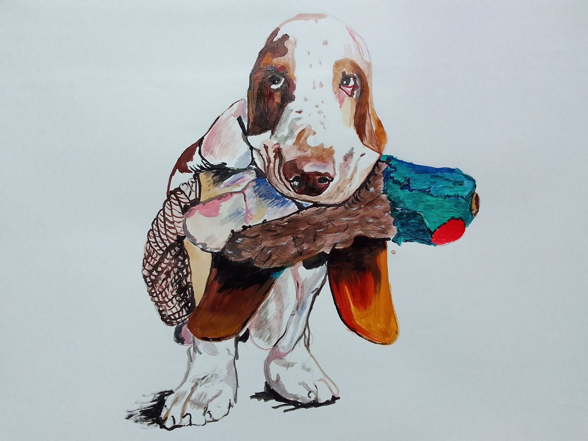 #bassethound #dogs #animals #acrylicpaintings #paintings #contemporaryart #artforsale #contemporaryartists #art #puppy #modernart #saatchiart #artists
saatchiart.com/art/Painting-B…