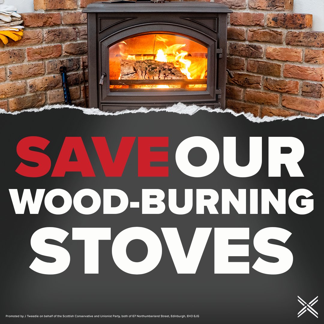 SAVE OUR WOOD-BURNING STOVES Join our campaign to stop the ban! Wood-burning stoves are a lifeline in rural homes across Scotland, yet the SNP have banned them. This betrayal to those outside of the central-belt must come to an end. action.scottishconservatives.com/save-our-wood-…