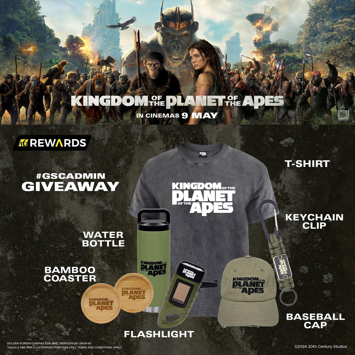 We've ventured into the kingdom and secured some treasures from Proximus Caesar! 😰 Follow these simple steps for a chance to win these premium prizes 🦍 Step 1: Love and repost this post! 🔥 Step 2: Tag 3 of your ape friends and tell us why you're eager to watch…