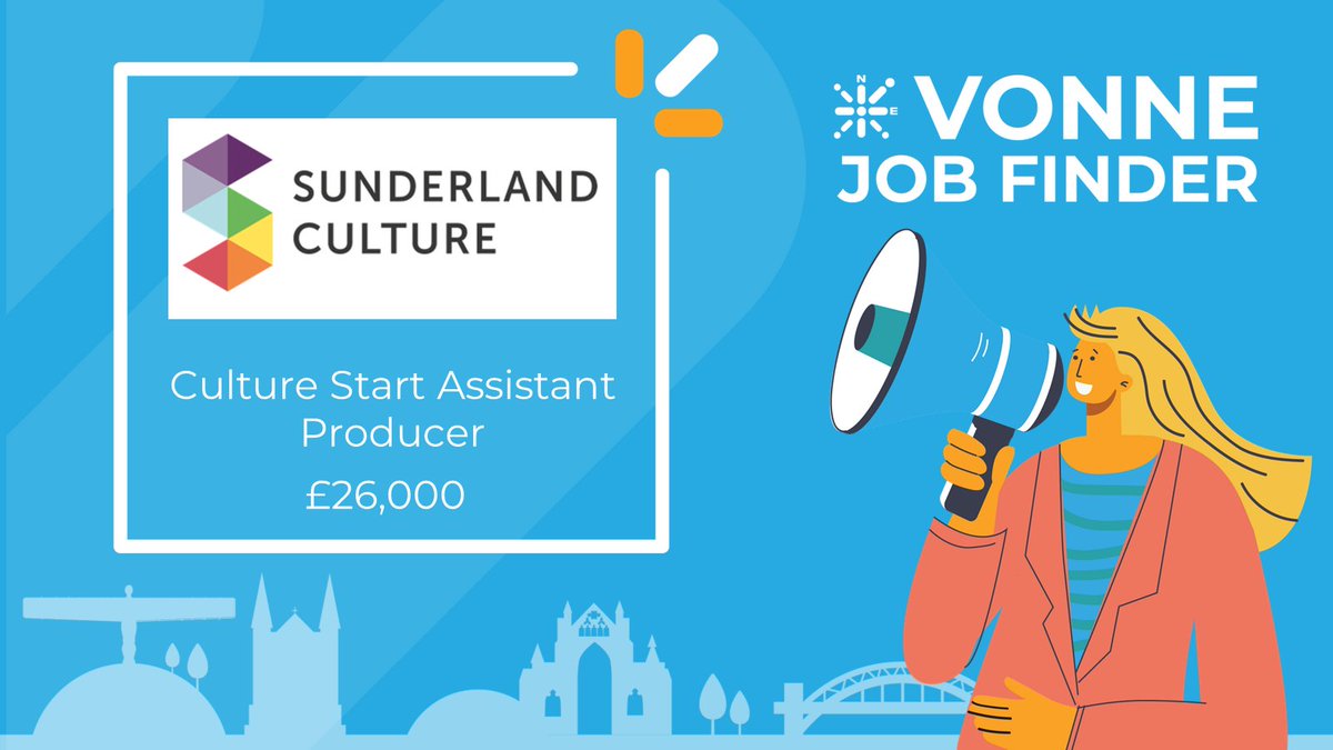 Culture Start Assistant Producer, @SundCulture , £26K

vonne.org.uk/vonne-jobs-det…

#CharityJobs #NorthEastJobs #SunderlandJobs