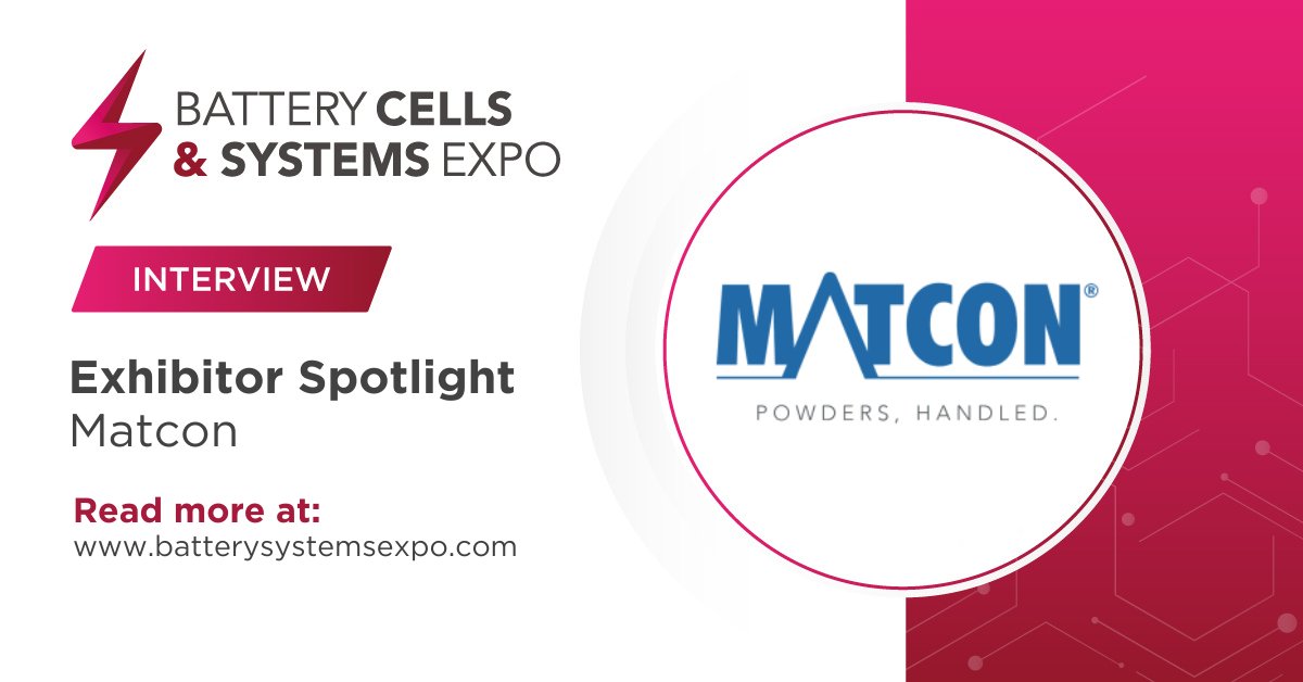 @BatteryCellExpo share an exhibitor spotlight with Matcon who are exhibiting on stand 809 next week, 15th & 16th May at NEC, Birmingham. Read it here: vist.ly/vqbv #BCS24