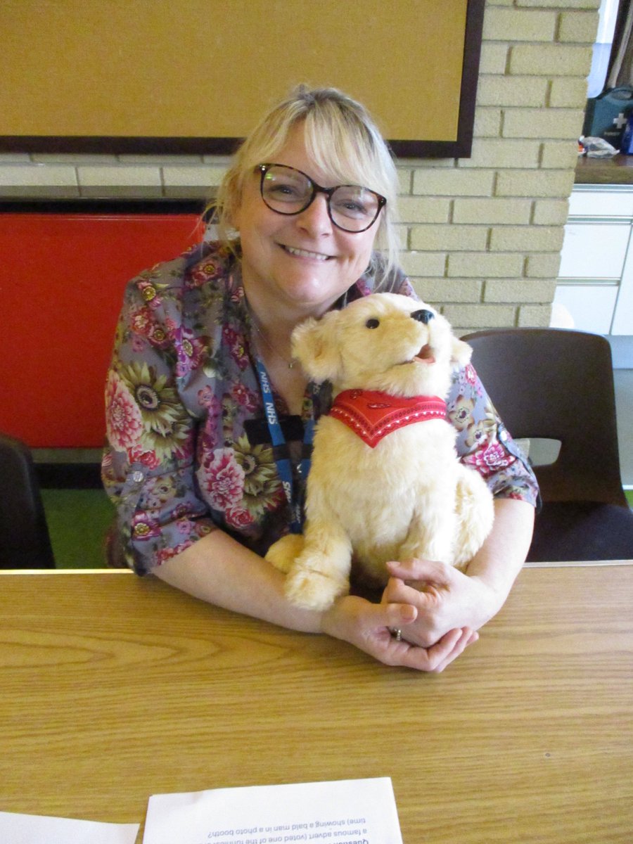 LancsLibraries's tweet image. Our Butterfly Dementia café at #BarnoldswickLibrary had a very special visitor in honour of Dementia Action week. They named our furry robopet Arthur and all had a chance to have a cuddle with him!