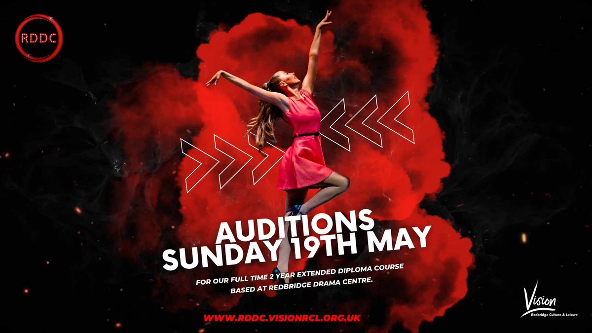 Develop your potential in a supportive and collaborative environment, giving you the tools you need to succeed as a performer with the RDDC. 🎭AUDITIONS ON 19 MAY 2024 🎭for a full time 2 year extended diploma course Find out more about this opportunity: rddc.visionrcl.org.uk