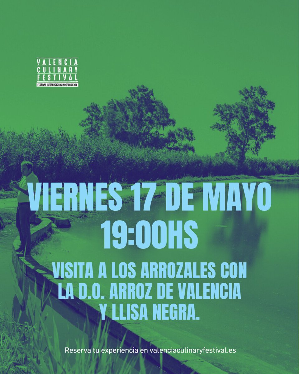 Marca las fechas en tu calendario para vivir días de auténtica gastronomía y experiencias únicas en Valencia Culinary Festival. ¿Te apetece visitar arrozales de la @ArrozDOValencia con el Restaurante Llisa Negra? Todas las propuestas y reservas aquí 👇 delicious.visitvalencia.com/es/valencia-cu…