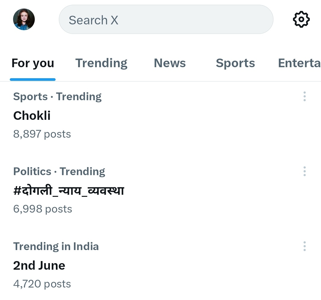 Everything is temporary except Trending Chokli 😂