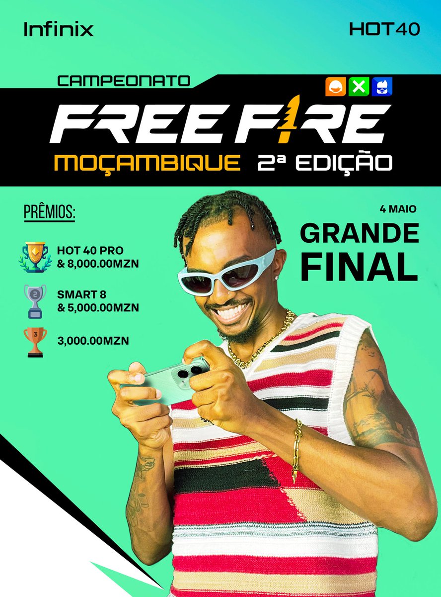 A final do Campeonato Solo de Free Fire for épica😎🎮 Continuem ligados à nossa página para mais novidades!

#Hot40Series
#InfinixFreeFire
#InfinixMZ
