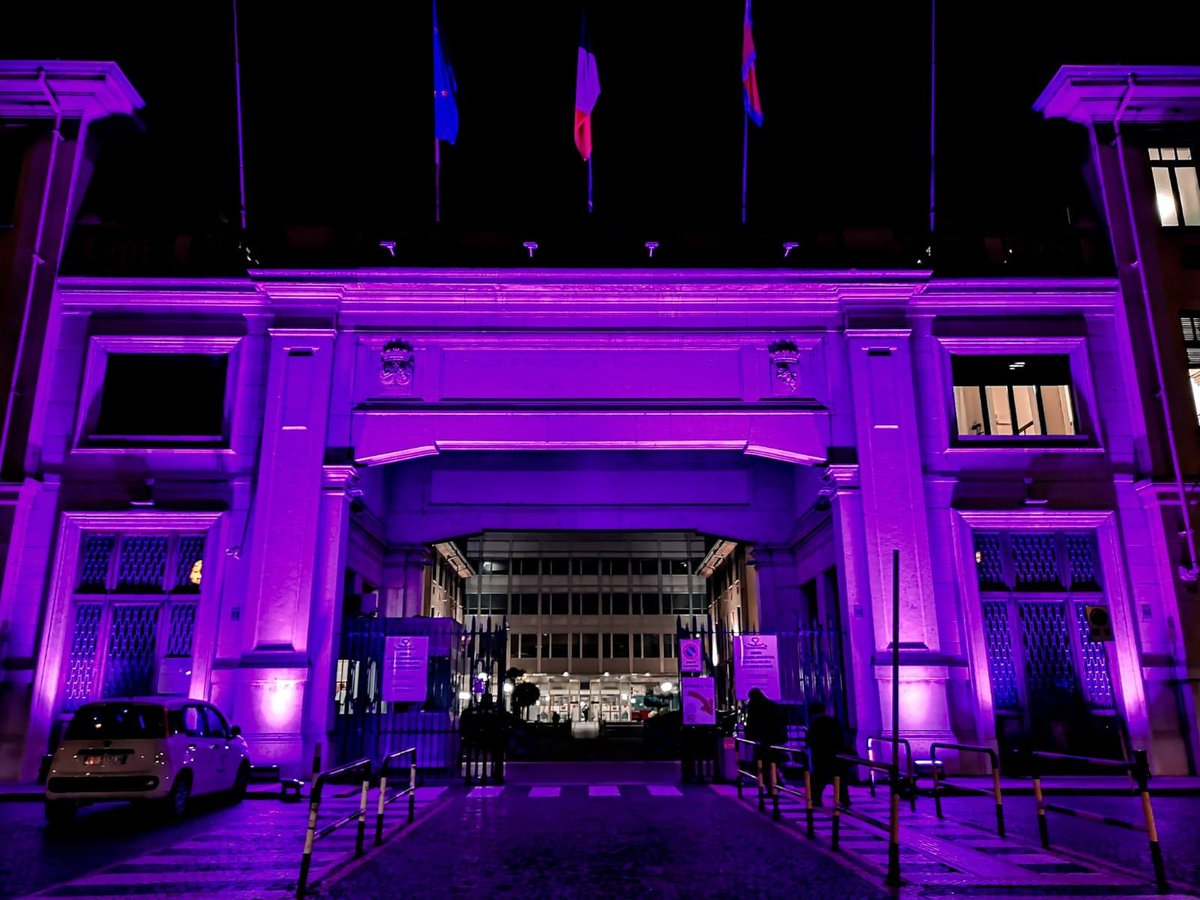 10 maggio: GIORNATA MONDIALE DEL LUPUS – La facciata dell'ospedale Molinette di Torino si illuminerà di viola. shorturl.at/rHQSZ
