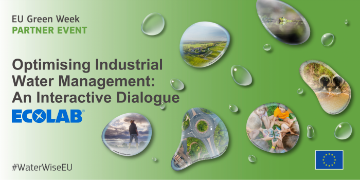 🗓️ The conference by EU-ASE member @Ecolab “Optimising Industrial Water Management: An Interactive Dialogue” will take place on 30 May as a partner event of EU Green Week. 💧 Let’s work together for a #WaterWiseEU! Register👉bit.ly/3UUi3KE