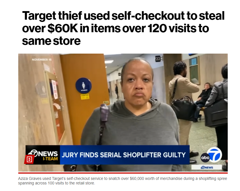 The shoplifter has been found guilty, but is only facing up to 3 years. Do you think that's an adequate amount of time?